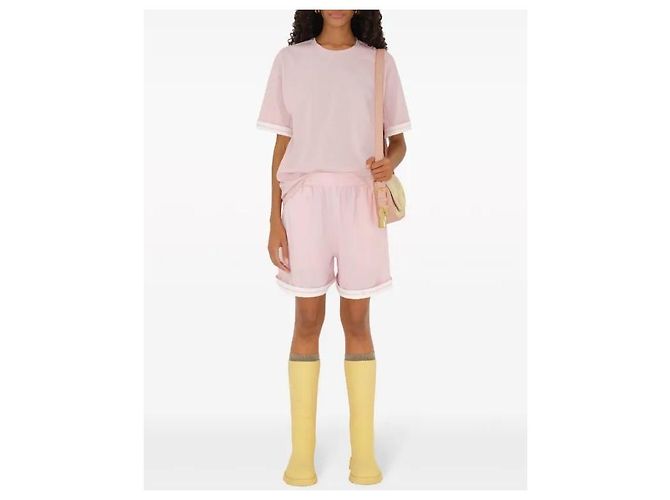 Burberry Short de algodón rosa - vista 6
