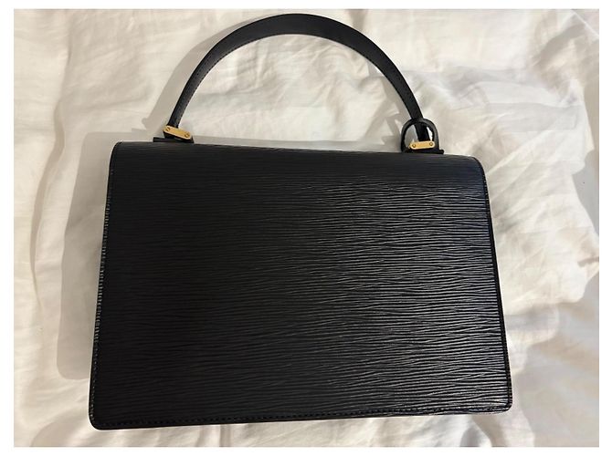 Louis Vuitton Borsa Epi Noir in pelle Nero - vista 8