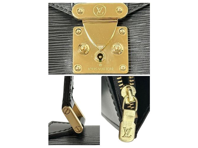 Louis Vuitton Borsa Epi Noir in pelle Nero - vista 9
