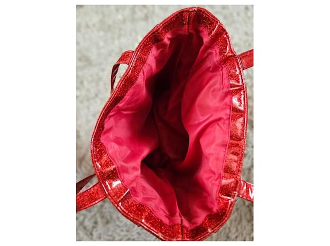 Marc Jacobs Borsa Tote Rossa Glitter Rosso - vista 6