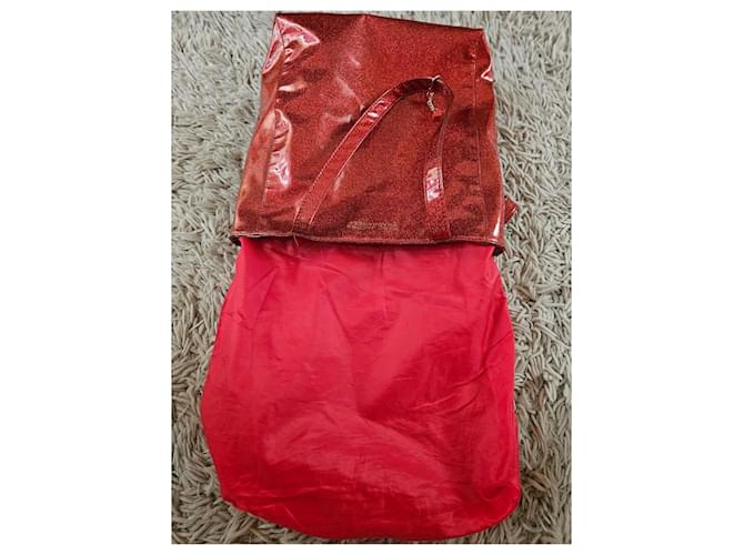Marc Jacobs Borsa Tote Rossa Glitter Rosso - vista 8