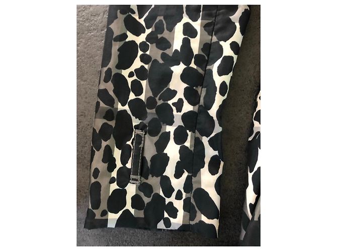 Trenchcoat Burberry Prorsum Größe 38 Schwarz Weiß Grau - Ansicht 10
