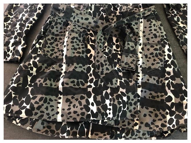 Trenchcoat Burberry Prorsum Größe 38 Schwarz Weiß Grau - Ansicht 4