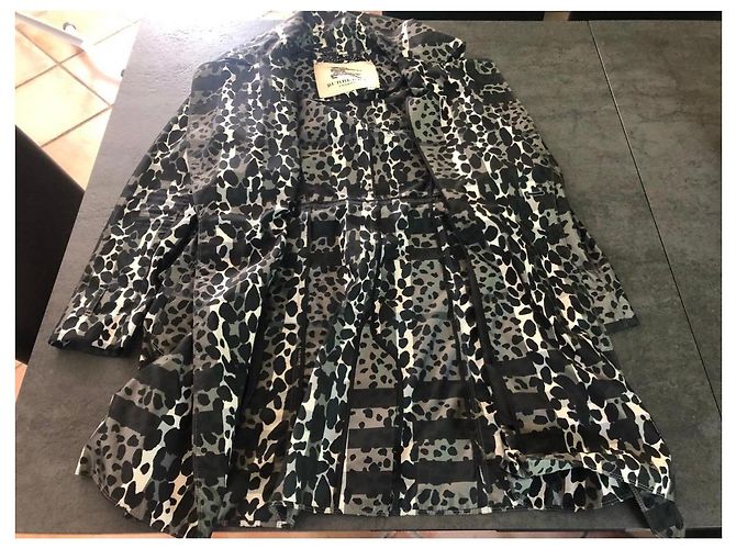 Trenchcoat Burberry Prorsum Größe 38 Schwarz Weiß Grau - Ansicht 6