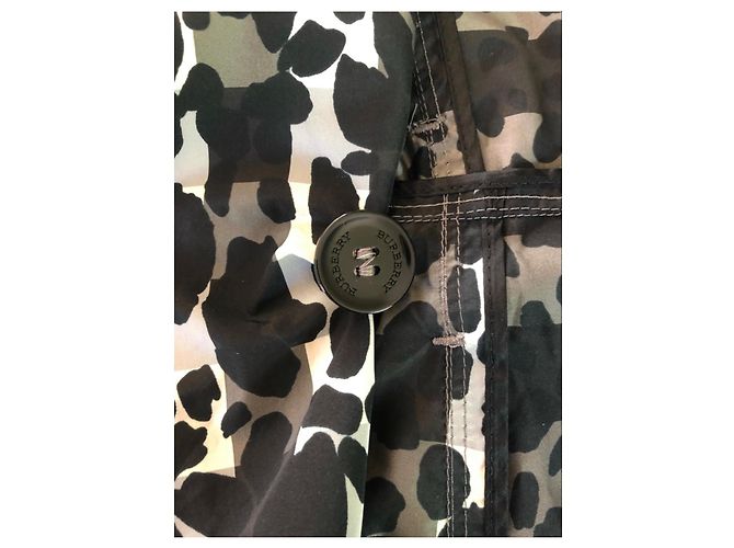 Trenchcoat Burberry Prorsum Größe 38 Schwarz Weiß Grau - Ansicht 8