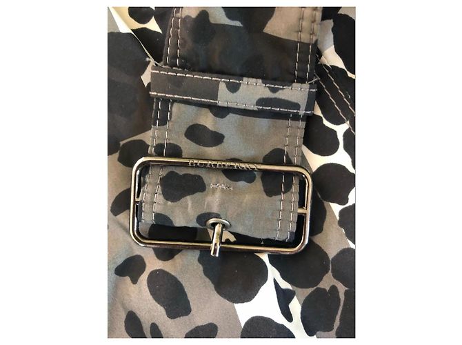 Trenchcoat Burberry Prorsum Größe 38 Schwarz Weiß Grau - Ansicht 9