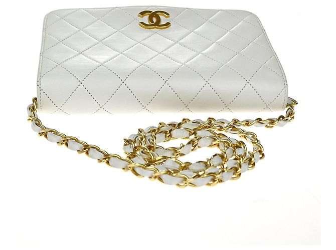 Portafoglio Chanel Wallet on Chain in pelle Bianco - vista 5