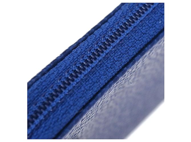 Portafoglio Chanel Timeless CC Caviar Long Blu - vista 6