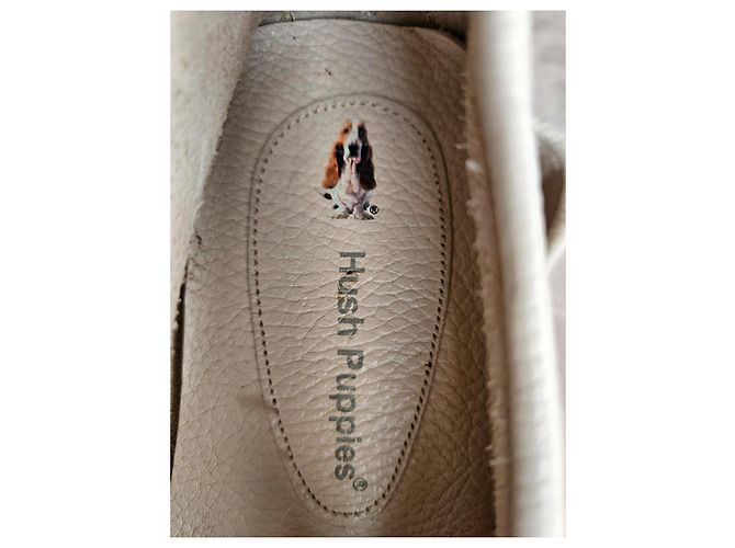 Autre Marque Hush Puppies Mocassini in pelle bianca Bianco - vista 3
