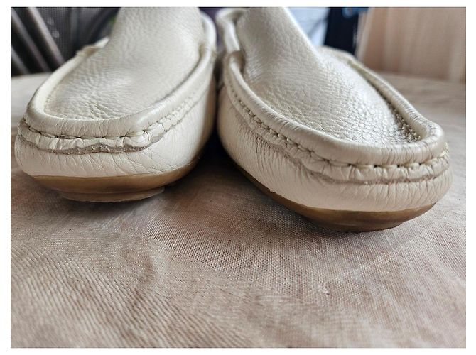 Autre Marque Hush Puppies Mocassini in pelle bianca Bianco - vista 6