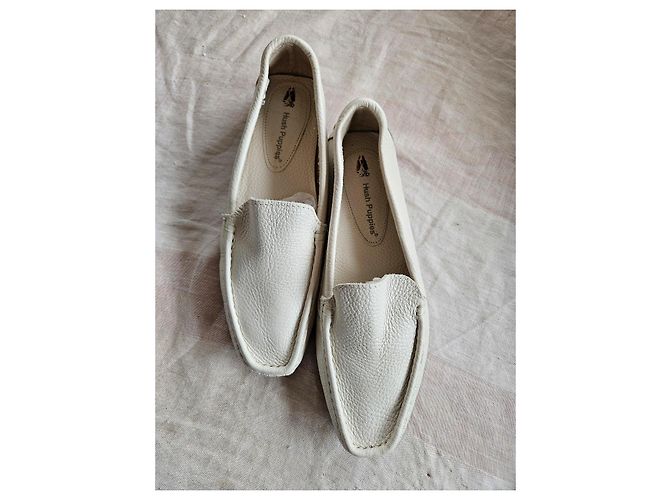 Autre Marque Hush Puppies Mocassini in pelle bianca Bianco - vista 7