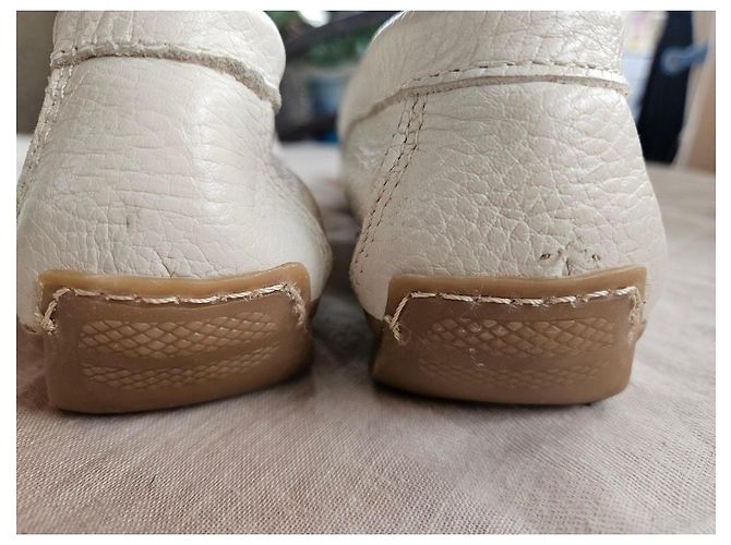 Autre Marque Hush Puppies Mocassini in pelle bianca Bianco - vista 8
