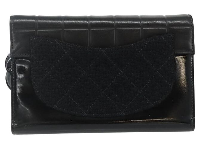 Clutch Flap in pelle Chanel Nero - vista 3
