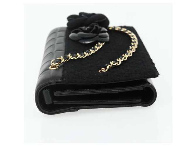 Clutch Flap in pelle Chanel Nero - vista 4