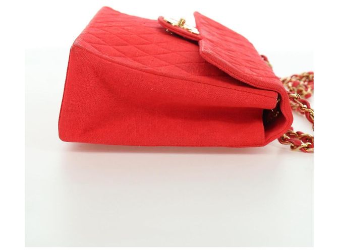Chanel Flap Shoulder Canvas Multicolore - vista 4