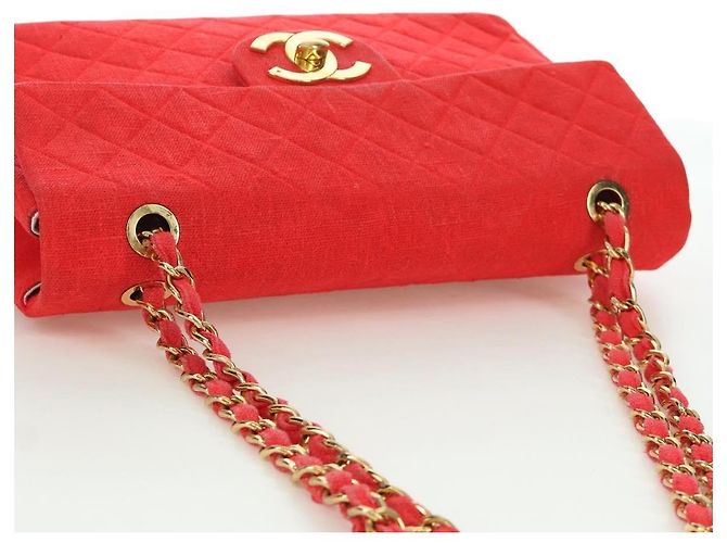 Chanel Flap Shoulder Canvas Multicolore - vista 6