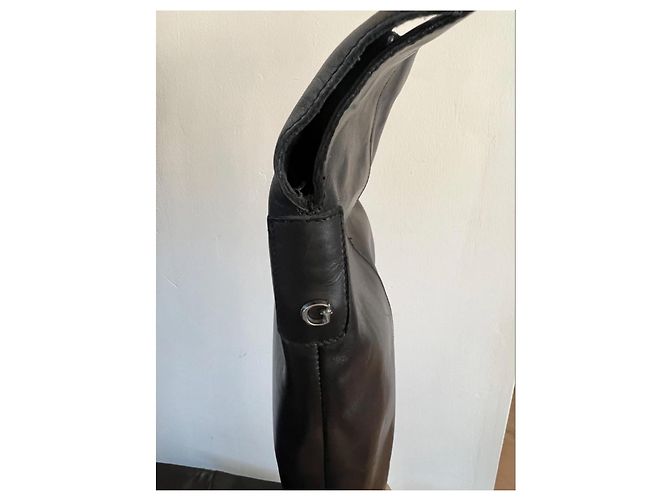 Guess Dania Botas Altas de Cuero Negro, Talla 37 - vista 8