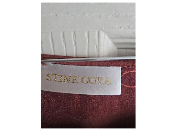 Autre Marque Stine Goya Vestido Carla Estampado Nubes Castaño - vista 11