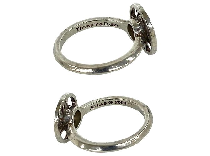 Tiffany & Co Anello Tiffany Vintage Atlas Medallion Argento - vista 3