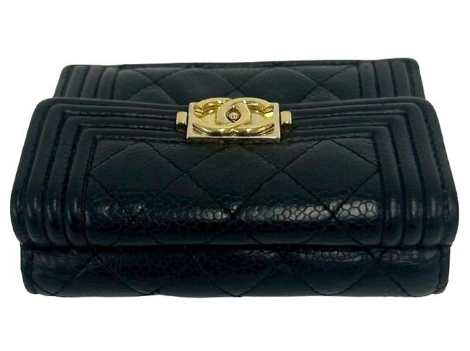 Cartera tríptico Chanel Boy Chanel negro - vista 3