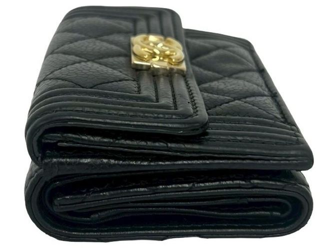 Cartera tríptico Chanel Boy Chanel negro - vista 4