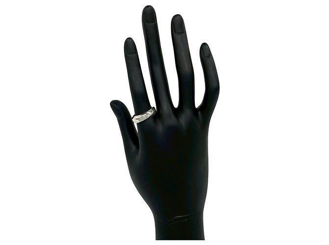 Tiffany & Co. Vintage Knife Edge Band Ring Silber - Ansicht 2