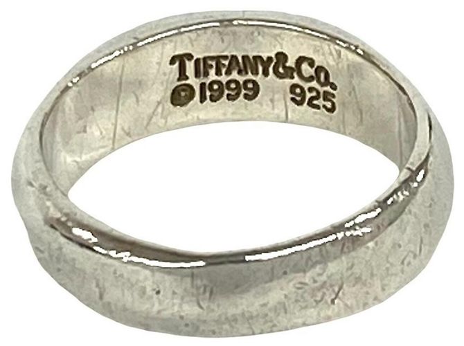 Tiffany & Co. Vintage Knife Edge Band Ring Silber - Ansicht 3