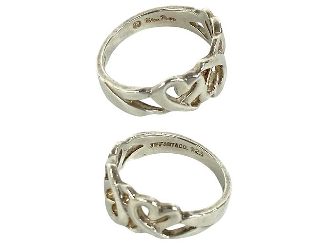 Tiffany & Co Anello Tiffany Triple Loving Heart in argento - vista 3