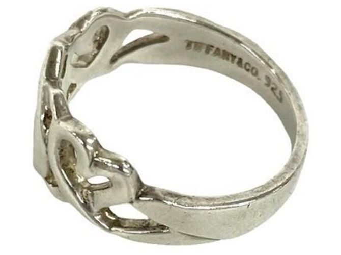Tiffany & Co Anello Tiffany Triple Loving Heart in argento - vista 4