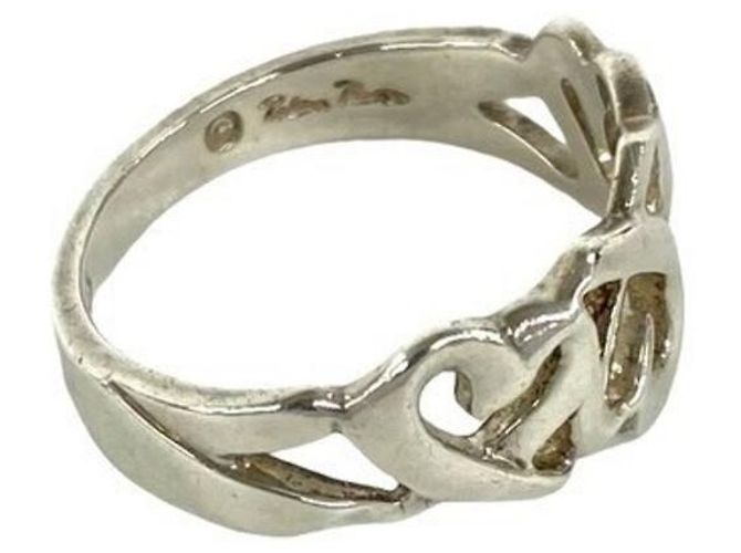 Tiffany & Co Anello Tiffany Triple Loving Heart in argento - vista 5