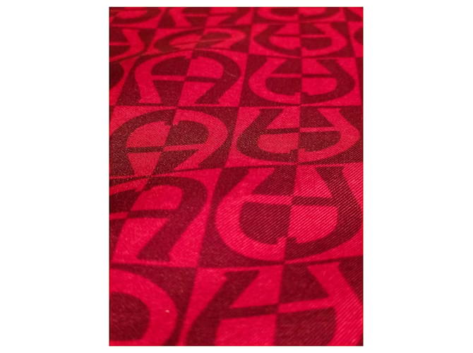 Foulard in seta Aigner Rosso - vista 8