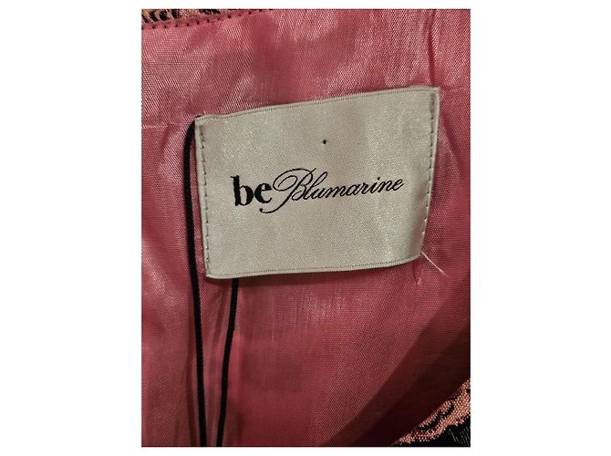 Abito Floreale Nero e Rosa Be Blumarine - vista 12