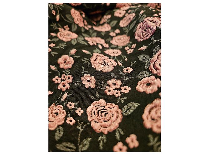 Abito Floreale Nero e Rosa Be Blumarine - vista 8