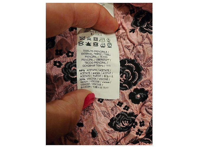 Abito Floreale Nero e Rosa Be Blumarine - vista 9
