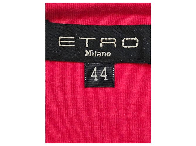 Etro Top de Manga Larga Estampado Floral Rojo Castaño Rosa Roja Dorado Púrpura - vista 5