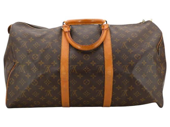 Louis Vuitton Vintage Monogram Canvas Keepall 50 Reisetasche Braun - Ansicht 3