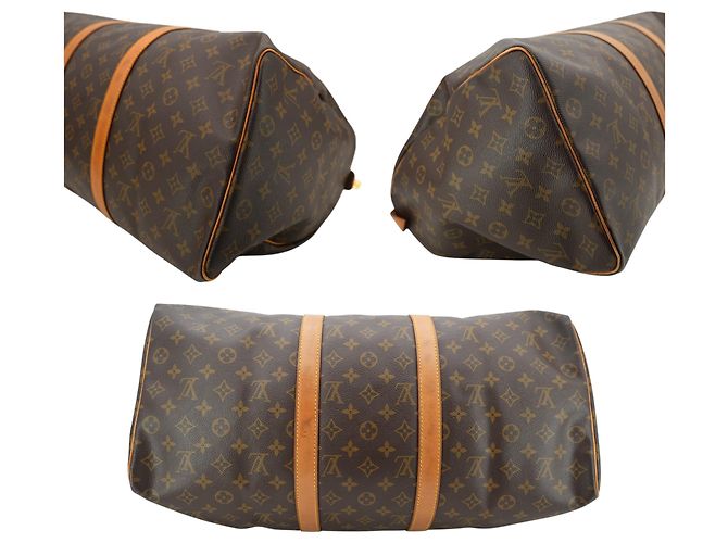 Louis Vuitton Vintage Monogram Canvas Keepall 50 Reisetasche Braun - Ansicht 4
