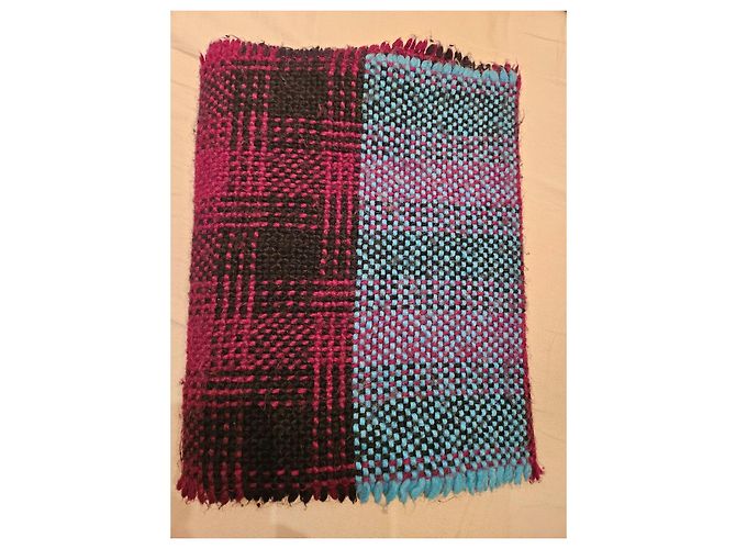 Sciarpa in tartan Vivienne Westwood Nero Porpora Blu chiaro - vista 6