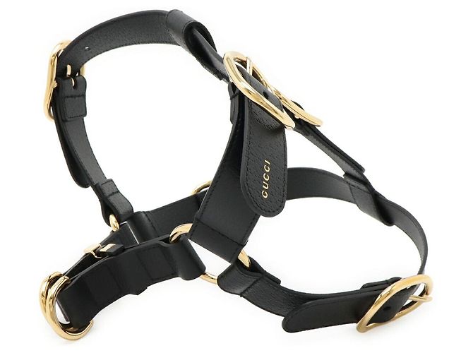 Gucci Leather Pet Harness Black - view 2