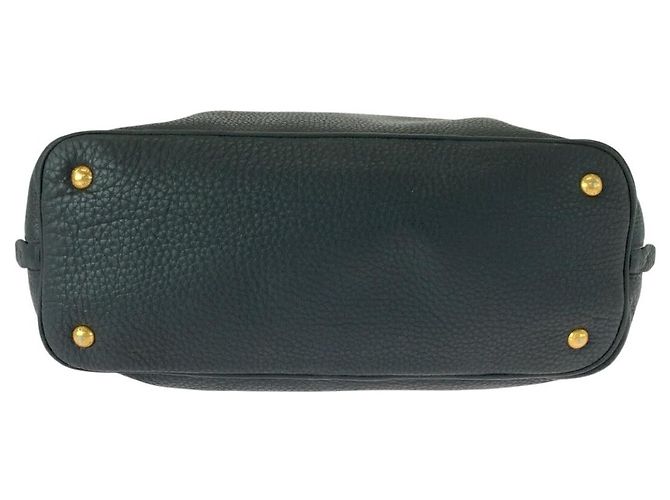 Prada Vitello Daino Leder Tote Bag Schwarz - Ansicht 10