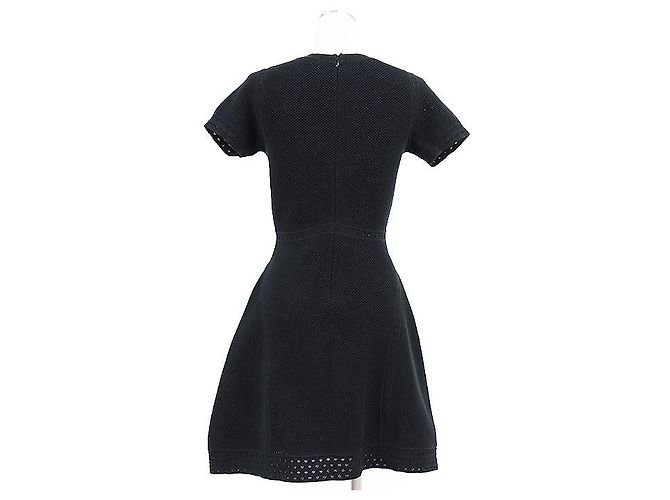 Timeless Vestido de punto de algodón Chanel P51276 Azul Azul marino - vista 6