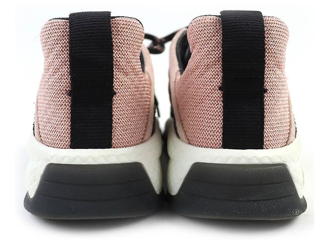 Chanel COCO Mark Matelasse Wildleder-Sneaker Schwarz Pink Weiß - Ansicht 6
