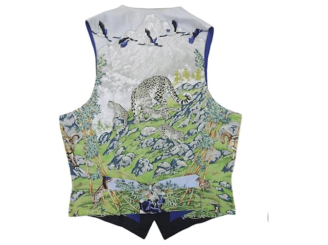 Hermès Camisa de seda Hermes Multicolor - vista 2