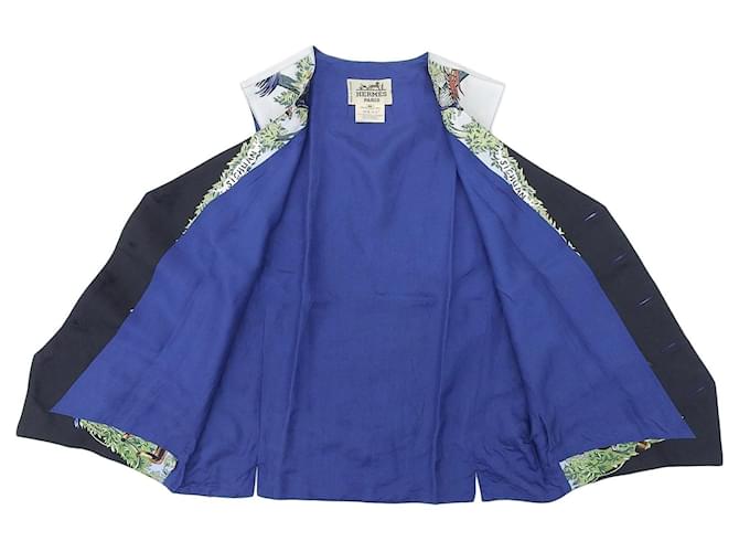 Hermès Camisa de seda Hermes Multicolor - vista 6