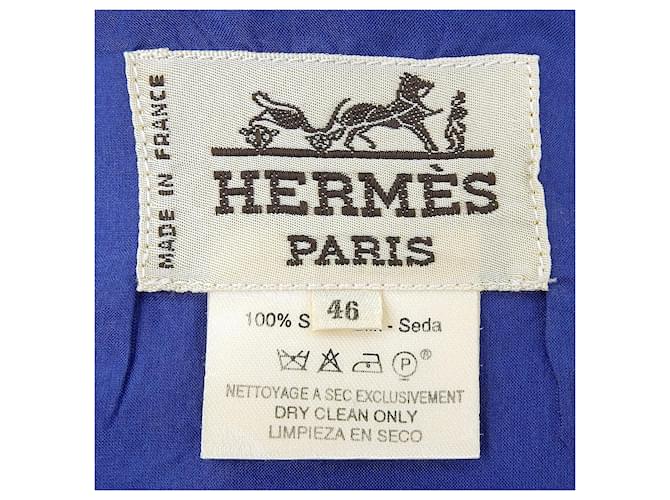 Hermès Camisa de seda Hermes Multicolor - vista 7