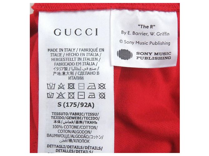 Camiseta de algodón Gucci 100th Anniversary Roja - vista 5