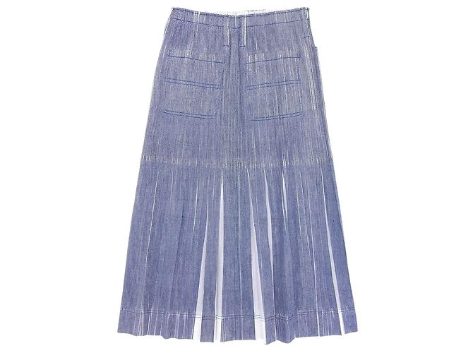 Issey Miyake Falda de poliéster plisada PLEATS PLEASE Denim Transfer Azul - vista 2