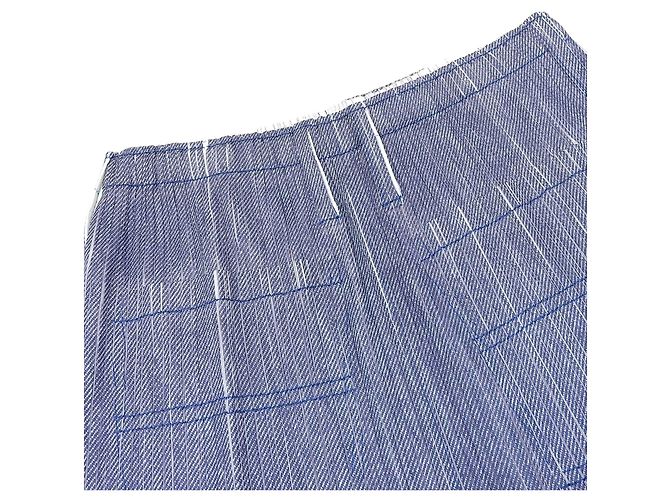 Issey Miyake Falda de poliéster plisada PLEATS PLEASE Denim Transfer Azul - vista 4