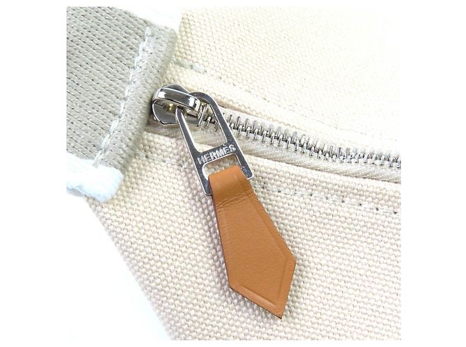 Hermès Pochette Brid A Cotton Hermes Beige - vista 10
