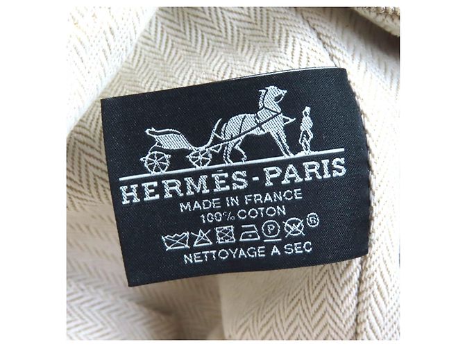 Hermès Pochette Brid A Cotton Hermes Beige - vista 12